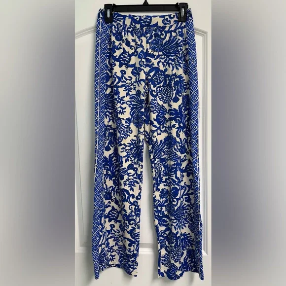 Lilly Pulitzer Grenada Knit Pant XS Deeper Coconut Ride With Me - Picture 7 of 8